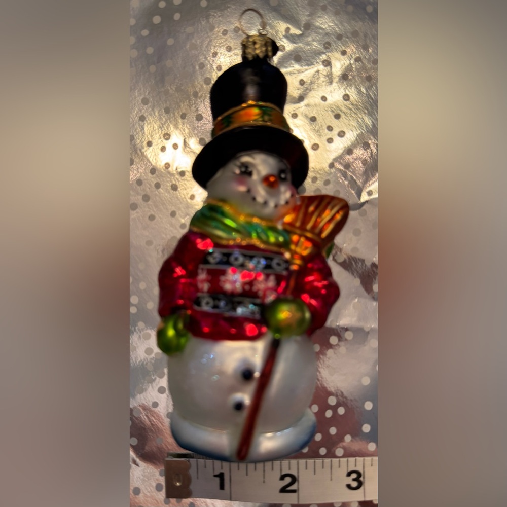 Christopher Radko Snowman “Shivery Timbers” ornament.